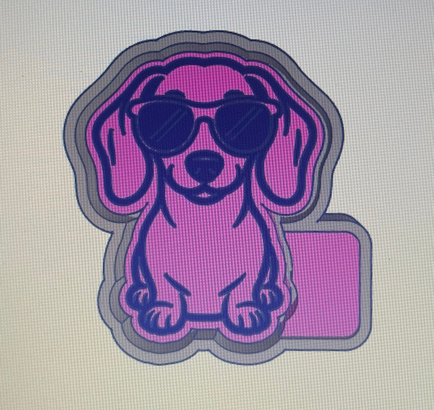  Dutchhound with glasses