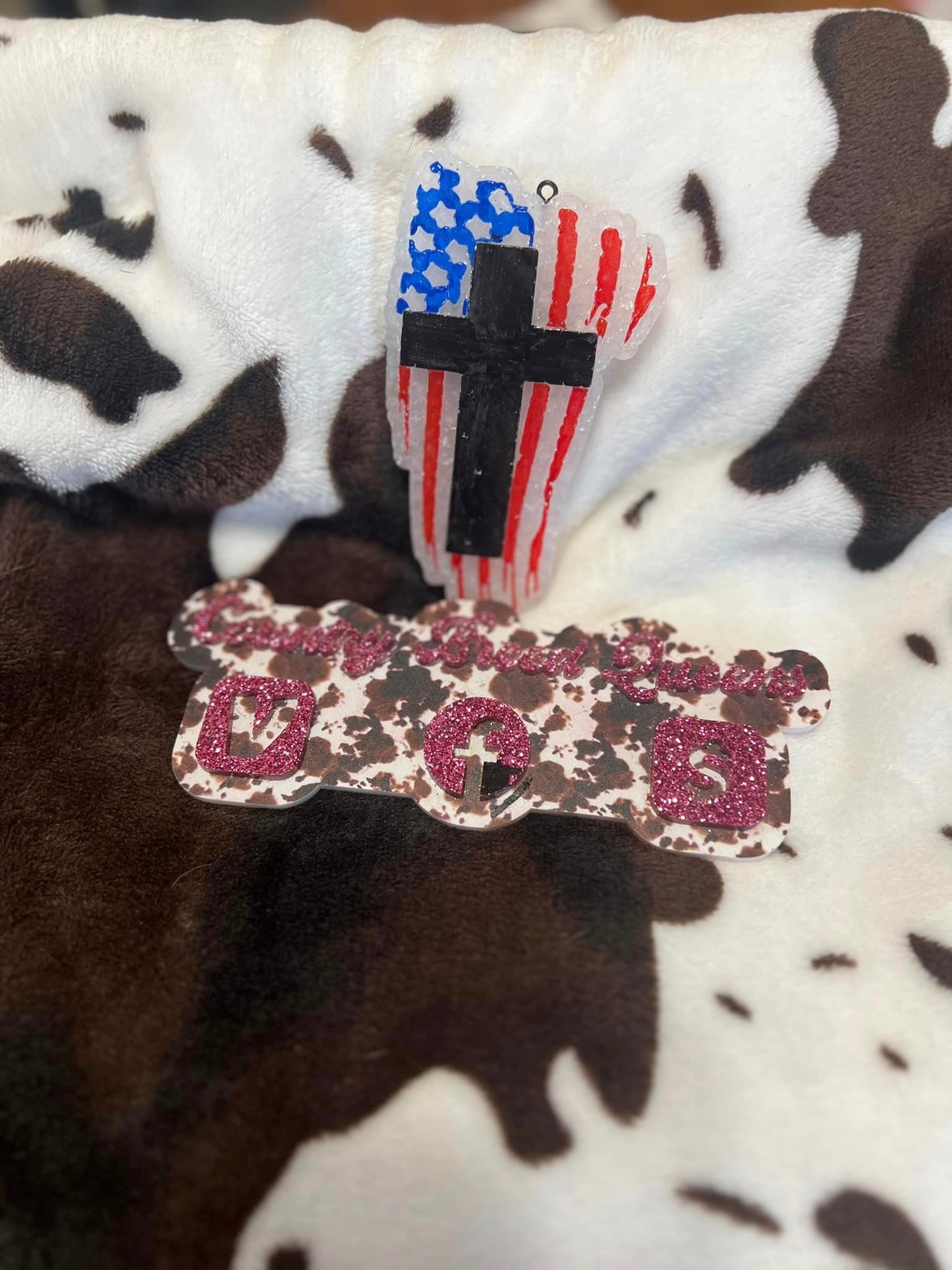 Cross With Flag