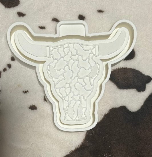 Camo Bull Skull