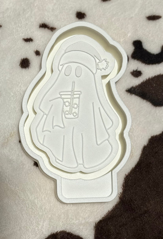 Christmas Ghost with Drink