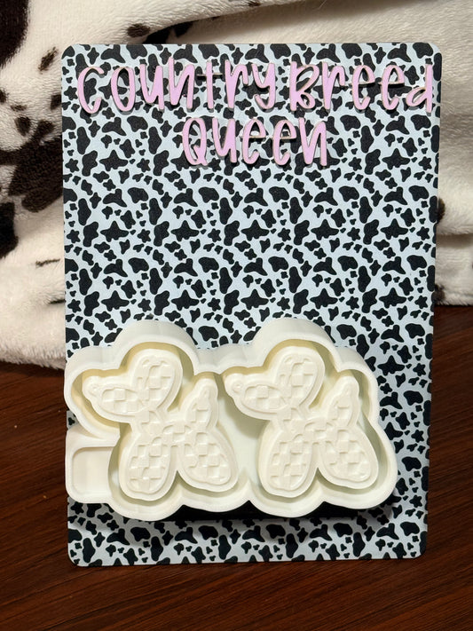 Checkered Balloon Dog Vents