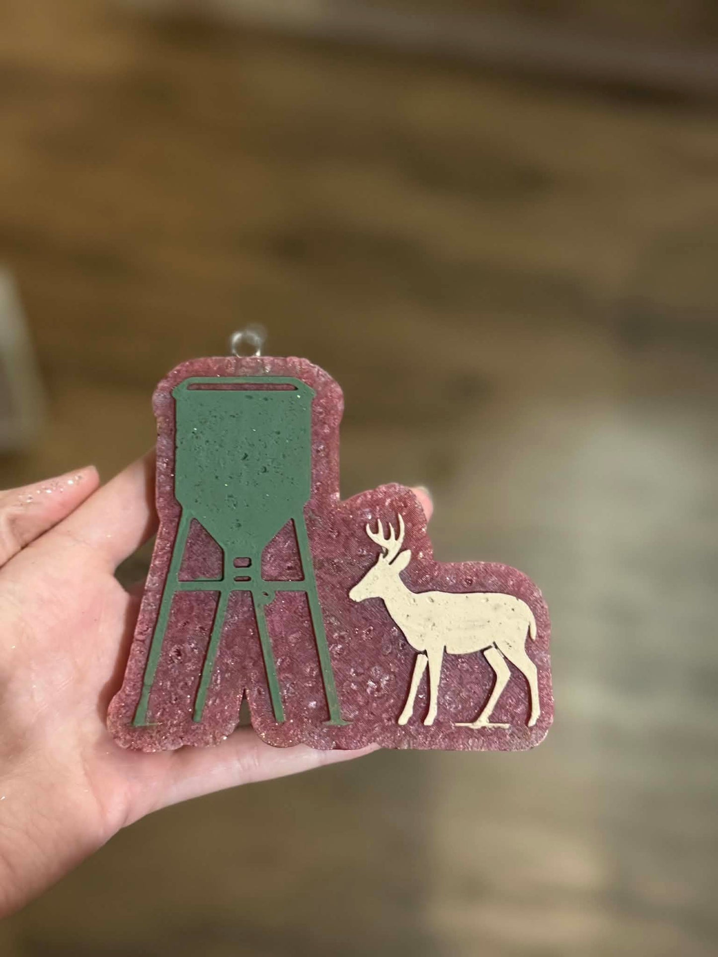 Deer with feeder