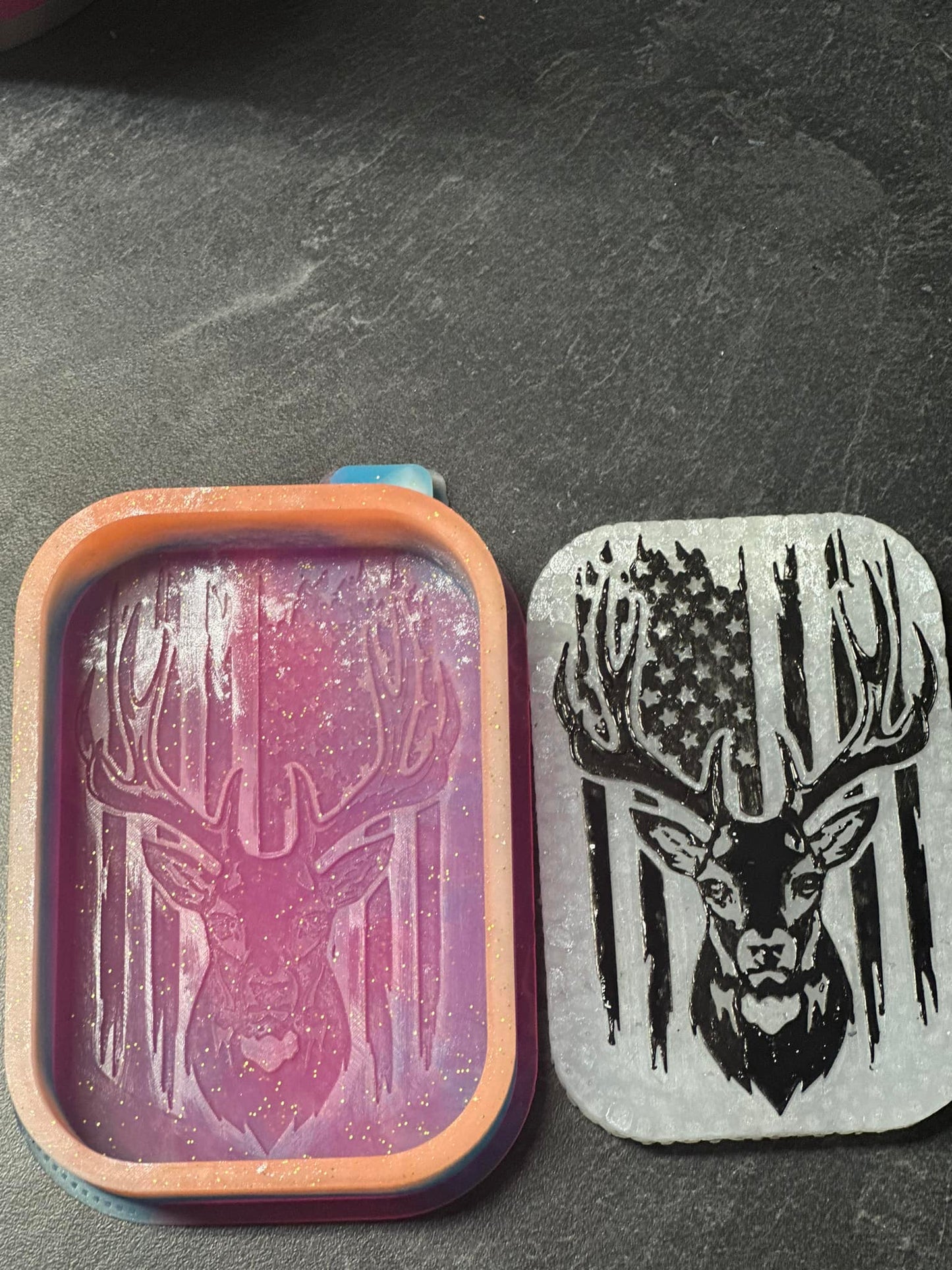 Deer with flag