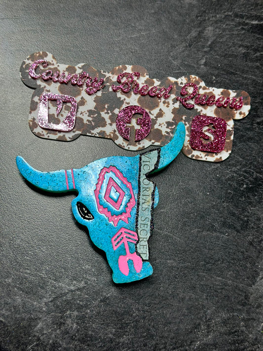 Bull Head With Tissue Paper