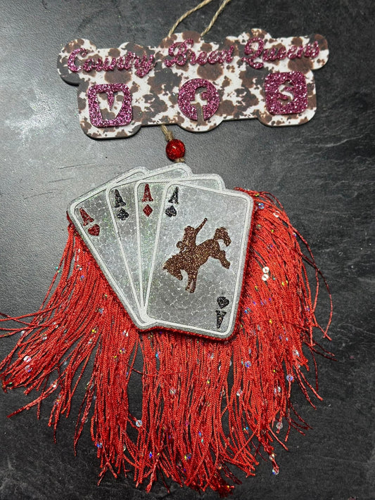4 aces With Fringe