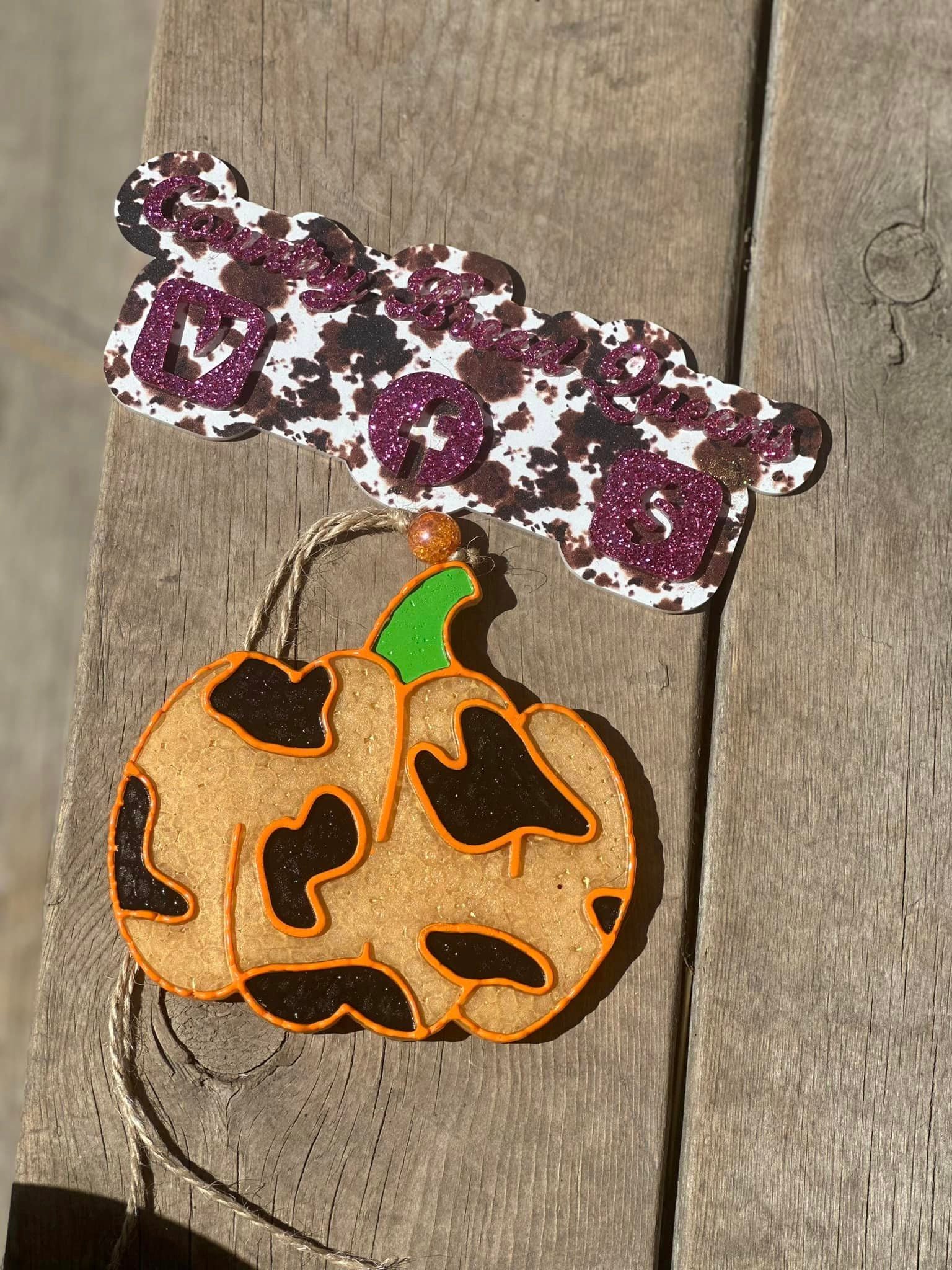 Cow Print Pumpkin