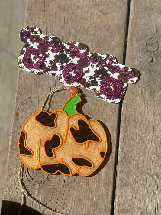 Cow Print Pumpkin