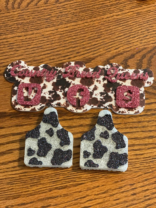 Cow Print Cow Tag Vent’s