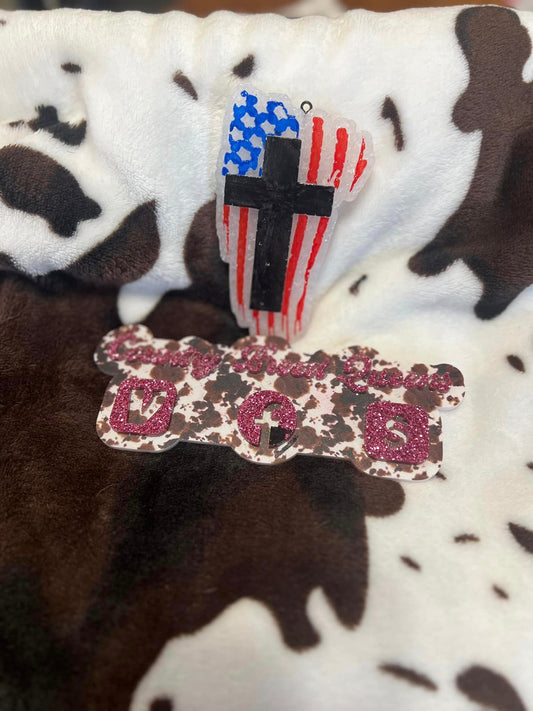 Cross With Flag
