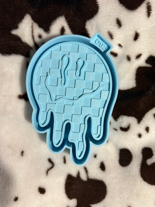 Checkered drip smilie